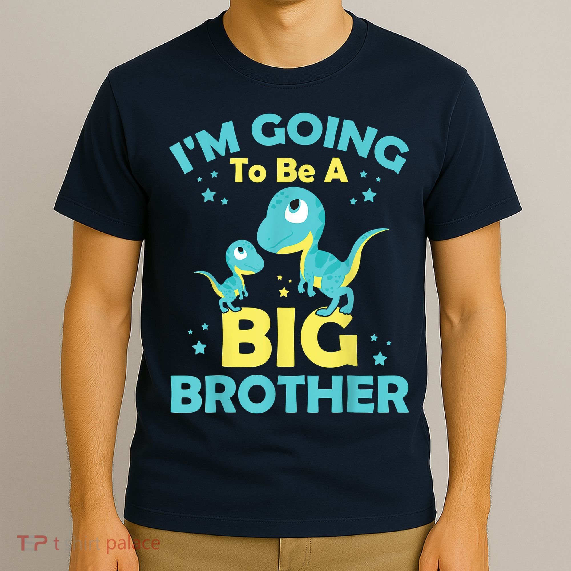 I'm Going To Be A Big Brother Family Dinosaur Cute Funny T-Shirt