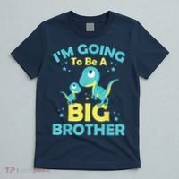 I'm Going To Be A Big Brother Family Dinosaur Cute Funny T-Shirt thumb 5