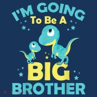 I'm Going To Be A Big Brother Family Dinosaur Cute Funny Kids Sweatshirt thumb 2