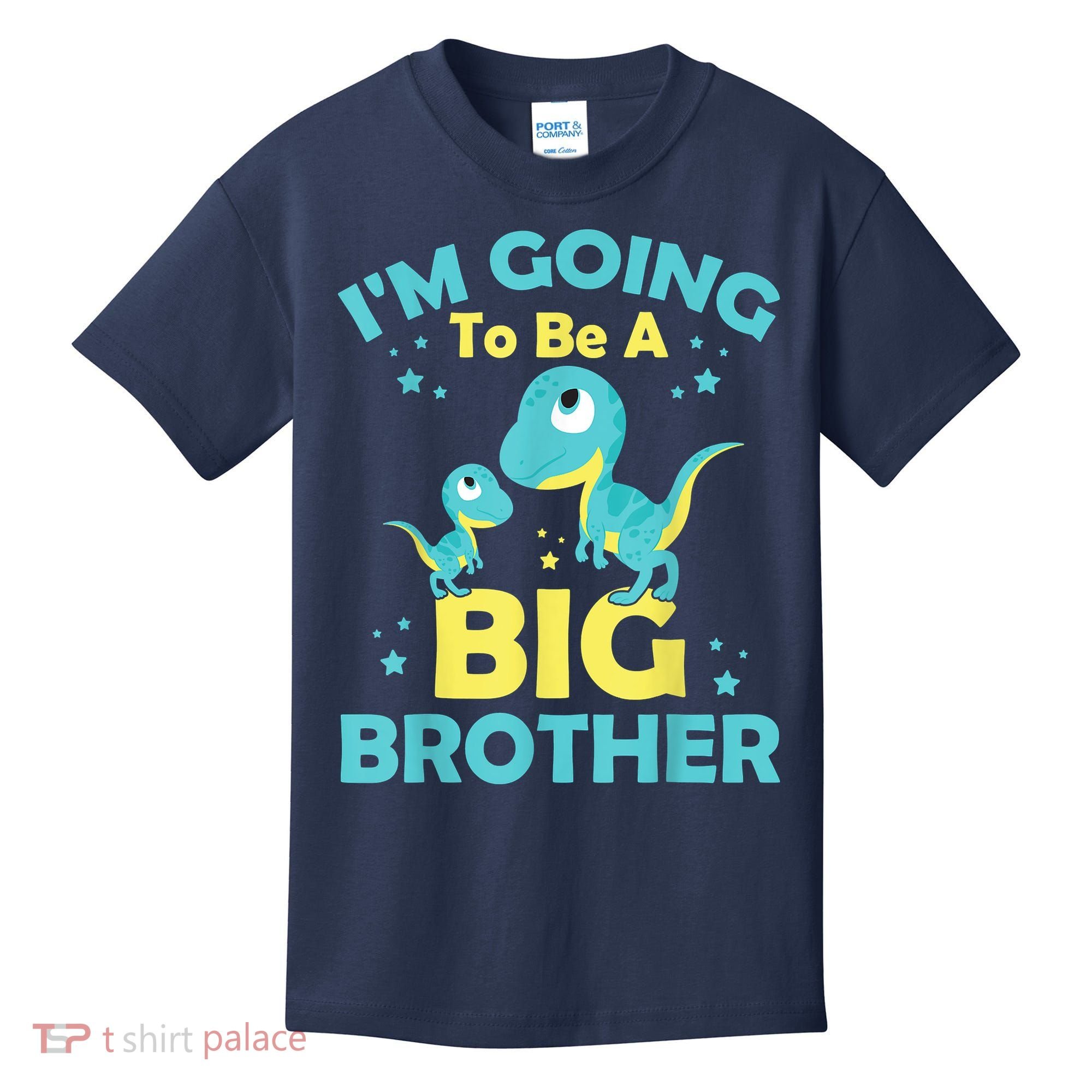 I'm Going To Be A Big Brother Family Dinosaur Cute Funny Kids T-Shirt
