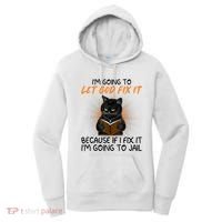 I'm Going To Let God Fix It Funny Cat Women's Hoodie thumb 0