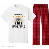 I'm Going To Let God Fix It Funny Cat Pajama Set thumb 0