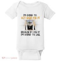 I'm Going To Let God Fix It Funny Cat Baby Bodysuit thumb 0