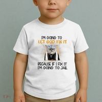 I'm Going To Let God Fix It Funny Cat Toddler T-Shirt thumb 2