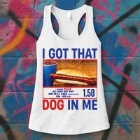 I Got That Dog In Me Funny Hotdogs Combo 4th Of July Dad Mom Women's Tank Top thumb 3