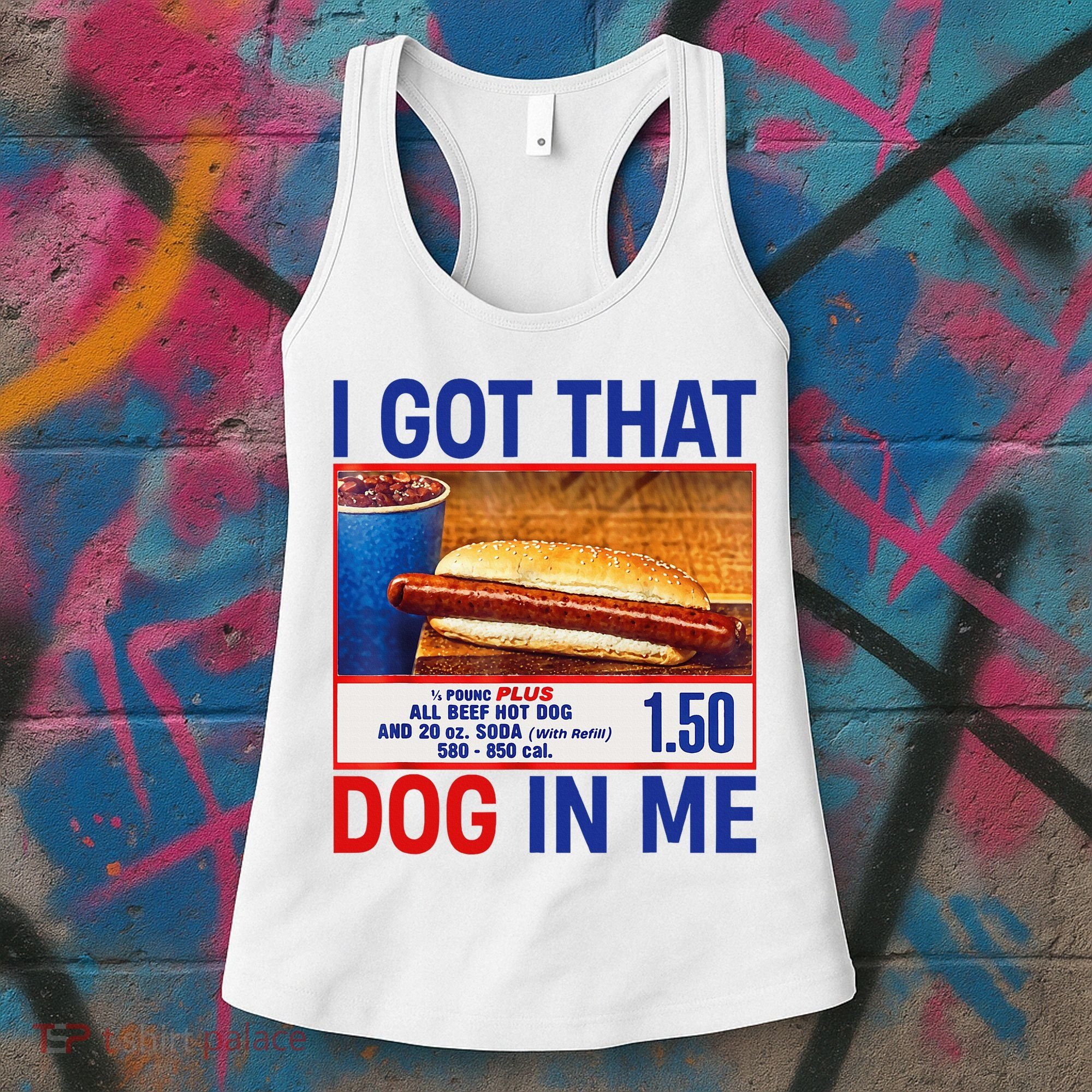 I Got That Dog In Me Funny Hotdogs Combo 4th Of July Dad Mom Women's Tank Top