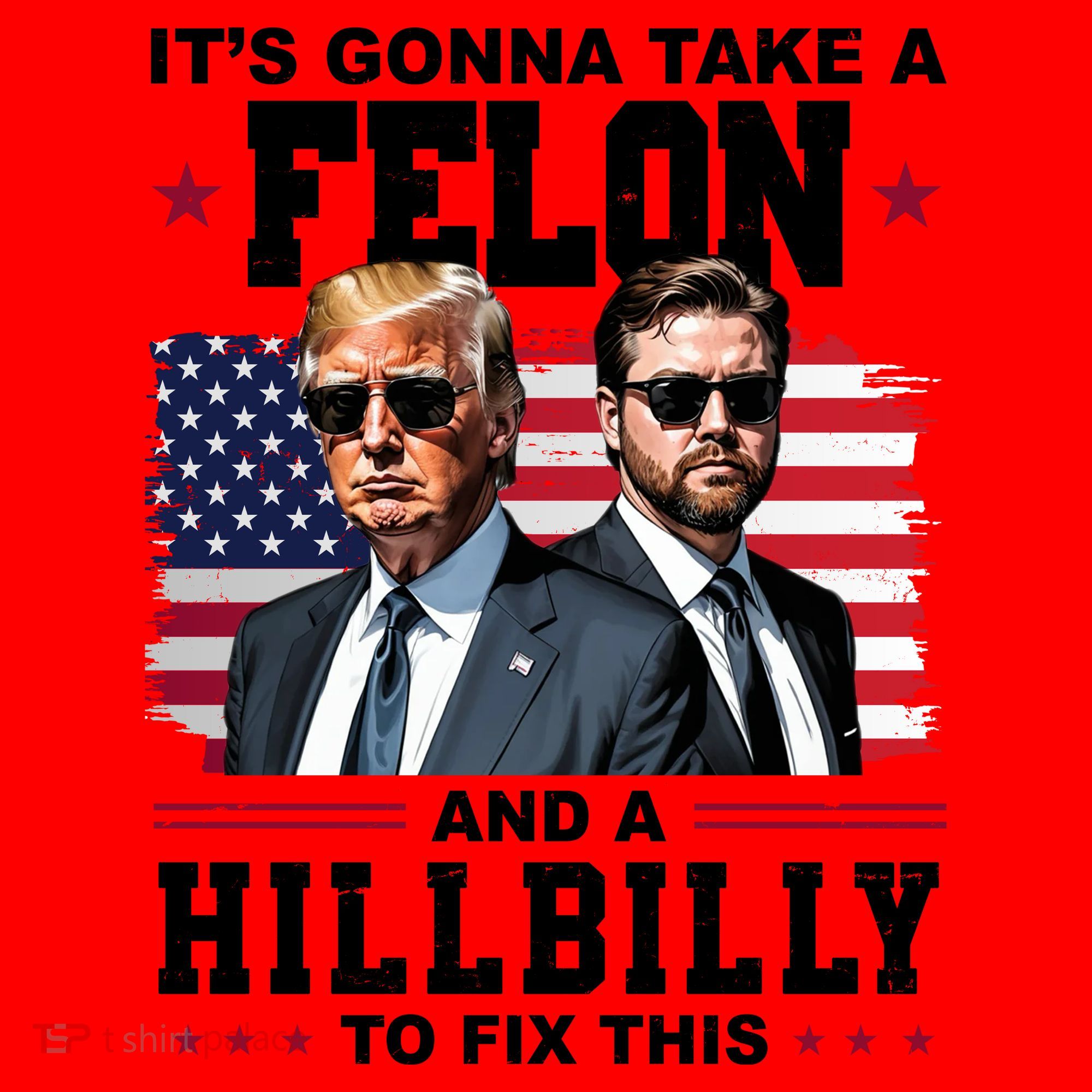 Its Gonna Take A Felon And A Hillbilly To Fix This Pro Trump Vance Santa Hat