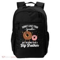 Im Going To Be A Big Brother Funny Donut Baby Announcement Backpack thumb 0
