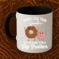 Im Going To Be A Big Brother Funny Donut Baby Announcement Coffee Mug thumb 2
