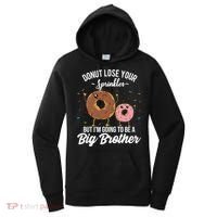 Im Going To Be A Big Brother Funny Donut Baby Announcement Women's Hoodie thumb 0