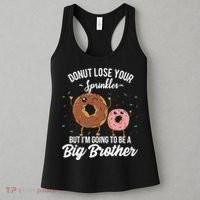 Im Going To Be A Big Brother Funny Donut Baby Announcement Women's Tank Top thumb 3