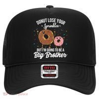 Im Going To Be A Big Brother Funny Donut Baby Announcement Hat thumb 0