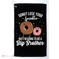 Im Going To Be A Big Brother Funny Donut Baby Announcement Golf Towel thumb 0