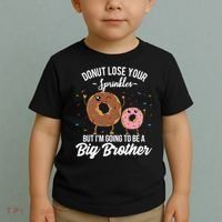 Im Going To Be A Big Brother Funny Donut Baby Announcement Toddler T-Shirt thumb 2