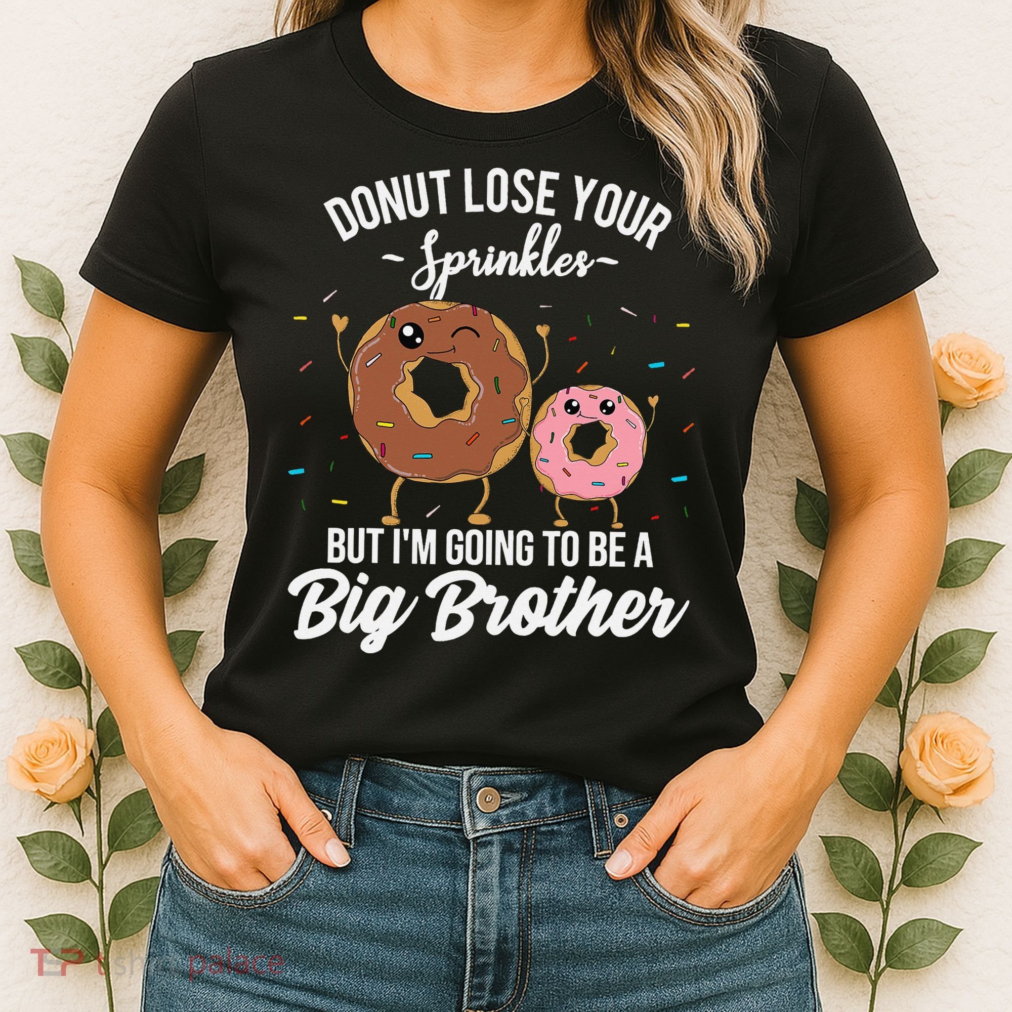 Im Going To Be A Big Brother Funny Donut Baby Announcement Women's T-Shirt