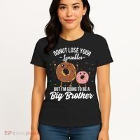 Im Going To Be A Big Brother Funny Donut Baby Announcement Women's T-Shirt thumb 4
