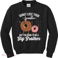 Im Going To Be A Big Brother Funny Donut Baby Announcement Kids Sweatshirt thumb 0
