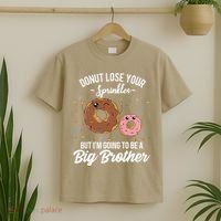 Im Going To Be A Big Brother Funny Donut Baby Announcement T-Shirt thumb 2