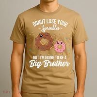 Im Going To Be A Big Brother Funny Donut Baby Announcement T-Shirt thumb 3