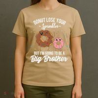 Im Going To Be A Big Brother Funny Donut Baby Announcement T-Shirt thumb 4