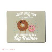 Im Going To Be A Big Brother Funny Donut Baby Announcement Mousepad thumb 0