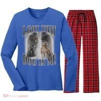 I Got That Dog In Me Funny Women's Long Sleeve Flannel Pajama Set  thumb 0