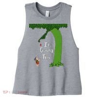 ItS Giving Tree Women's Racerback Cropped Tank thumb 0