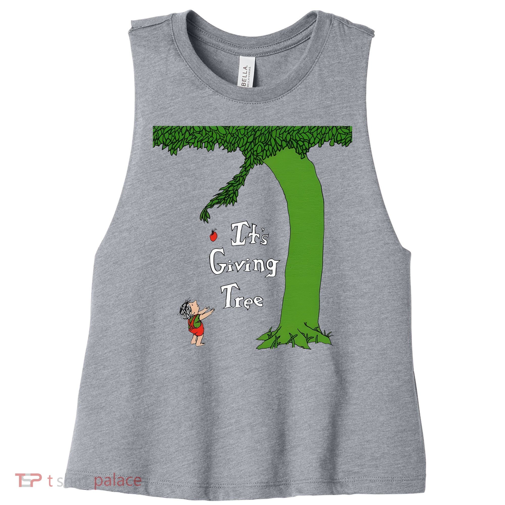 ItS Giving Tree Women's Racerback Cropped Tank