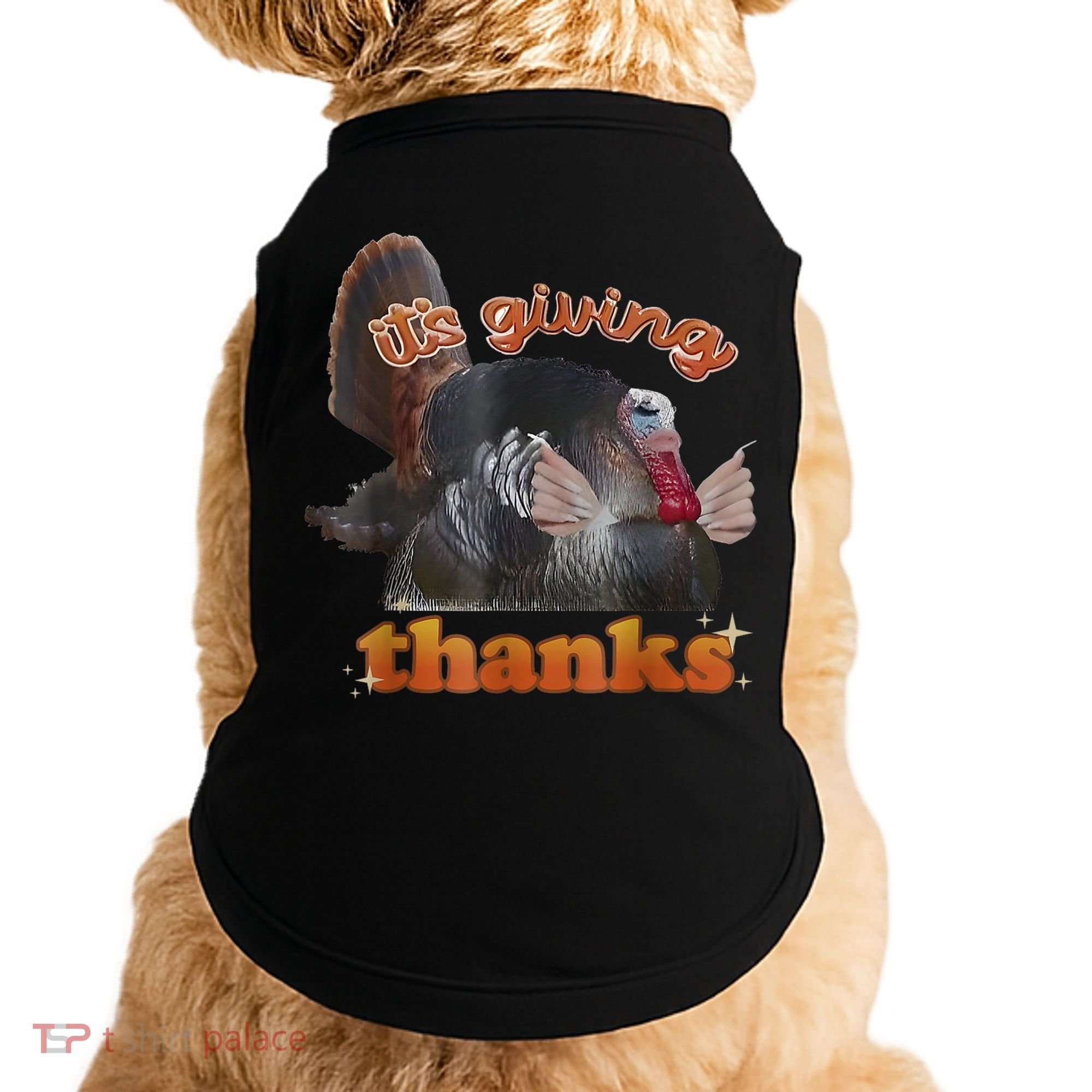 It’S Giving Thanks Turkey Thanksgiving Doggie Tank