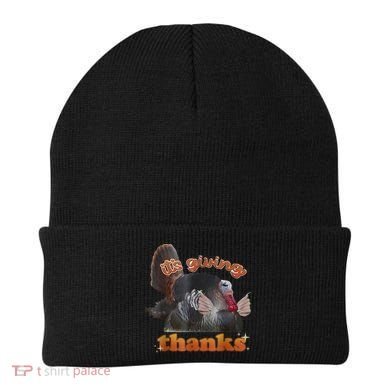 It’S Giving Thanks Turkey Thanksgiving Beanie