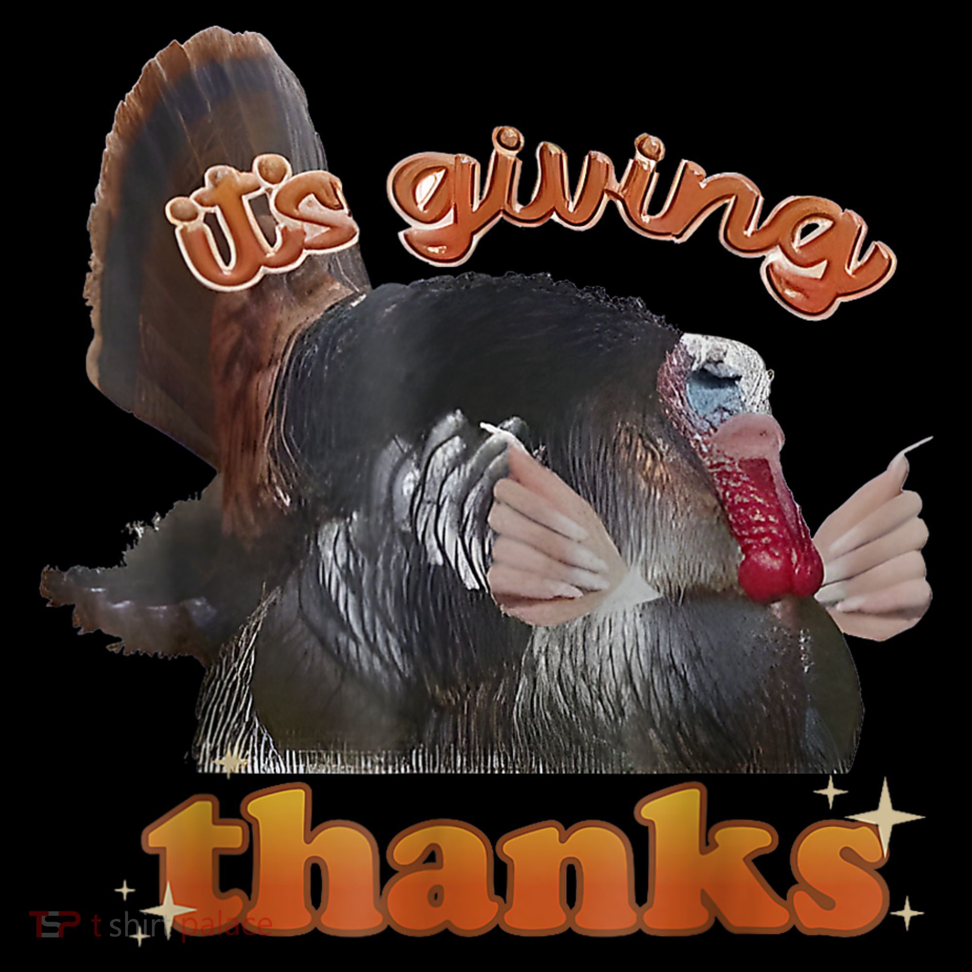 It’S Giving Thanks Turkey Thanksgiving Mousepad