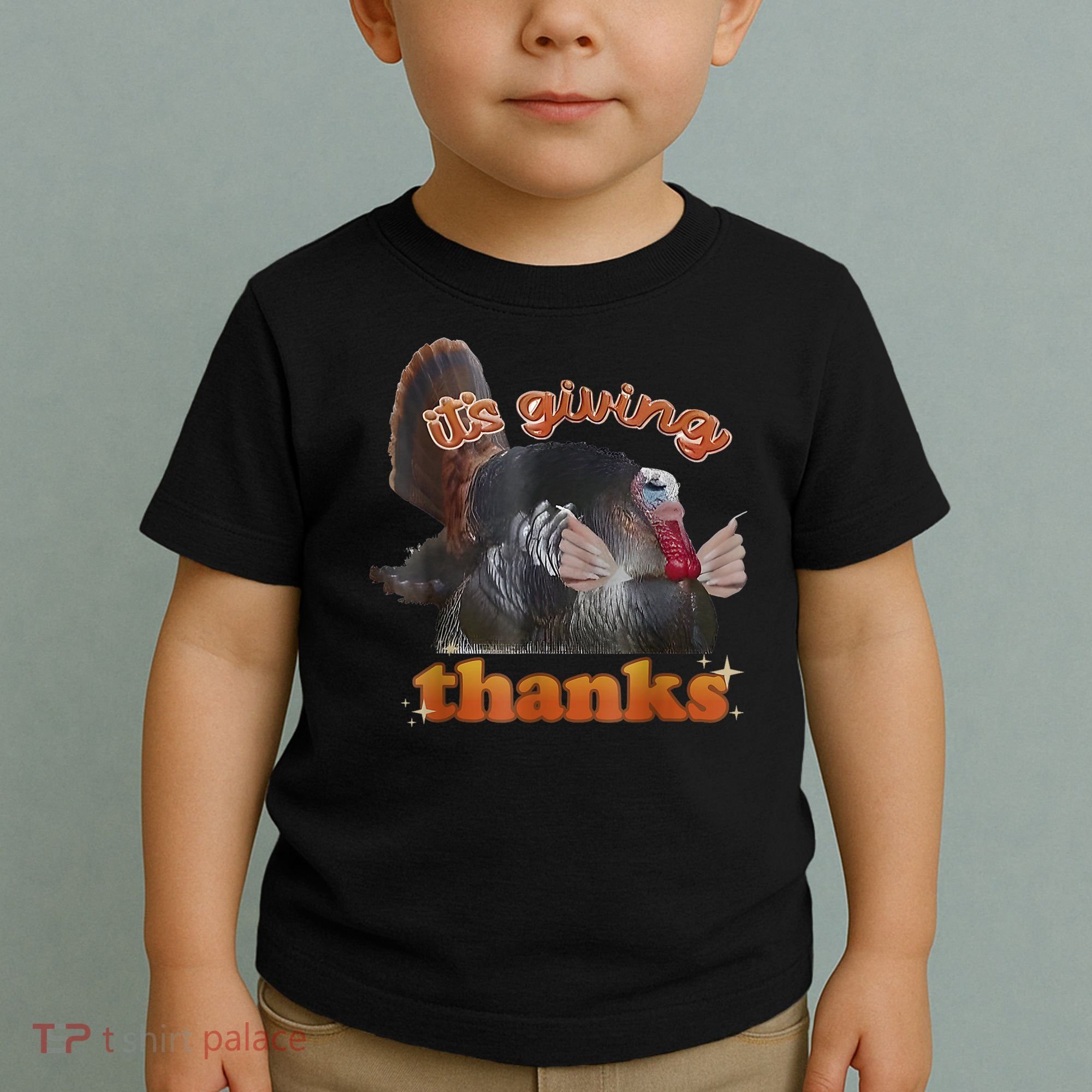 It’S Giving Thanks Turkey Thanksgiving Toddler T-Shirt