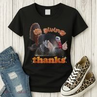 It’S Giving Thanks Turkey Thanksgiving Women's T-Shirt thumb 3