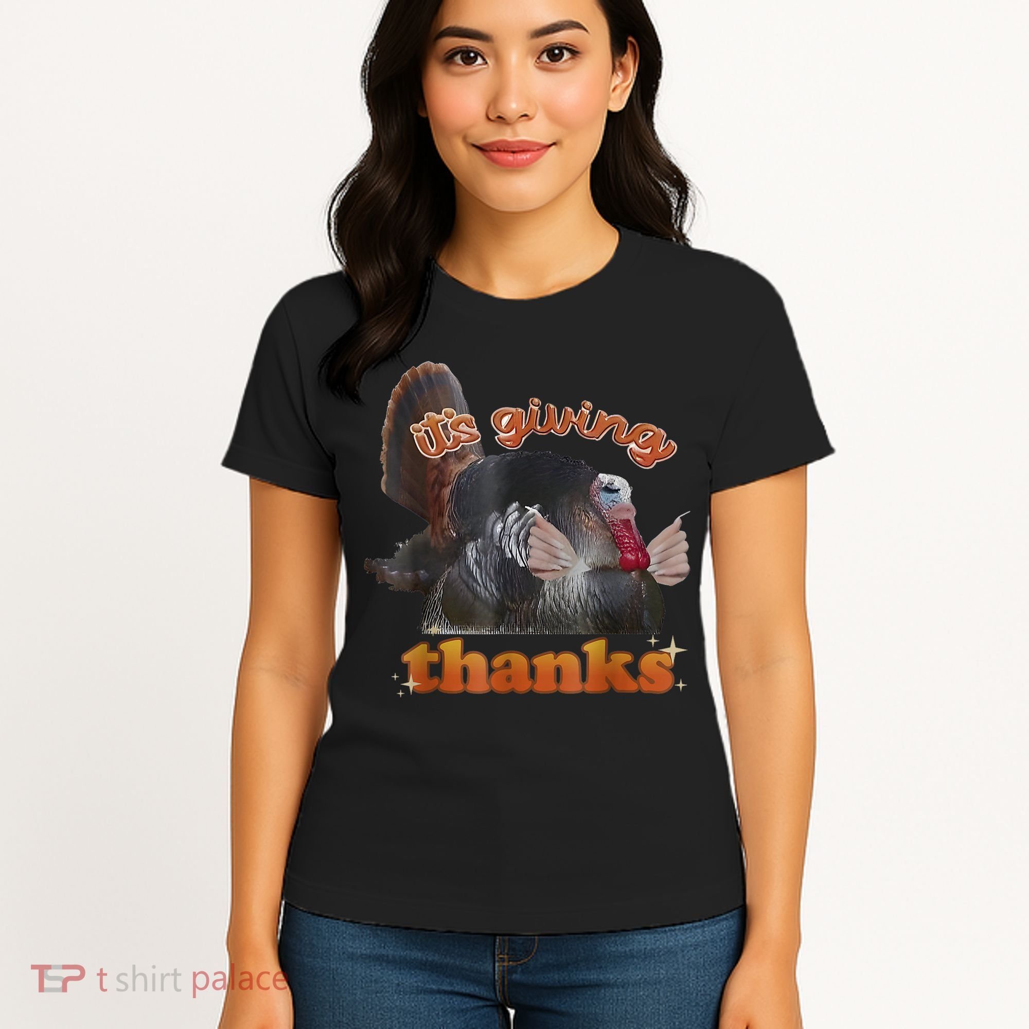 It’S Giving Thanks Turkey Thanksgiving Women's T-Shirt