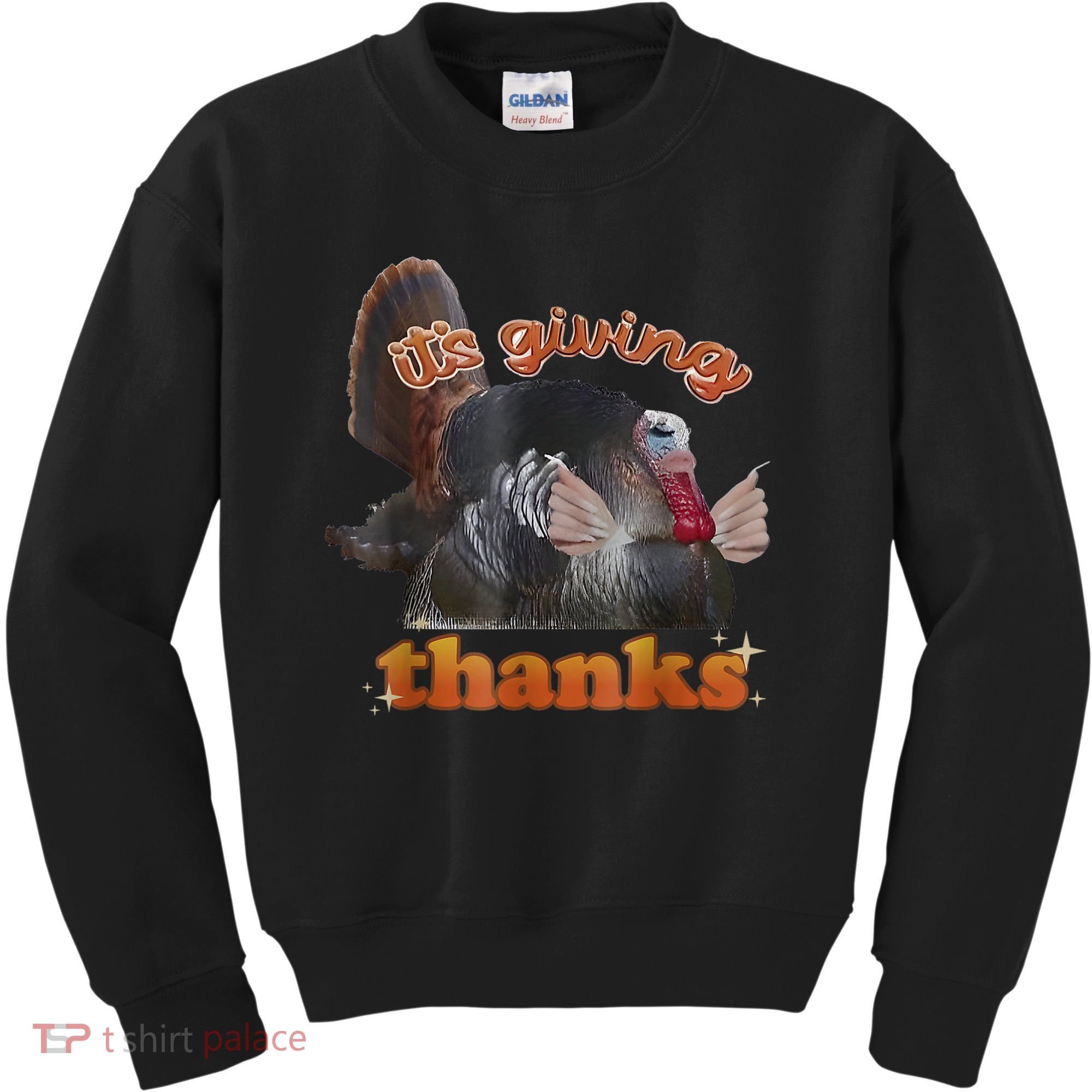It’S Giving Thanks Turkey Thanksgiving Kids Sweatshirt