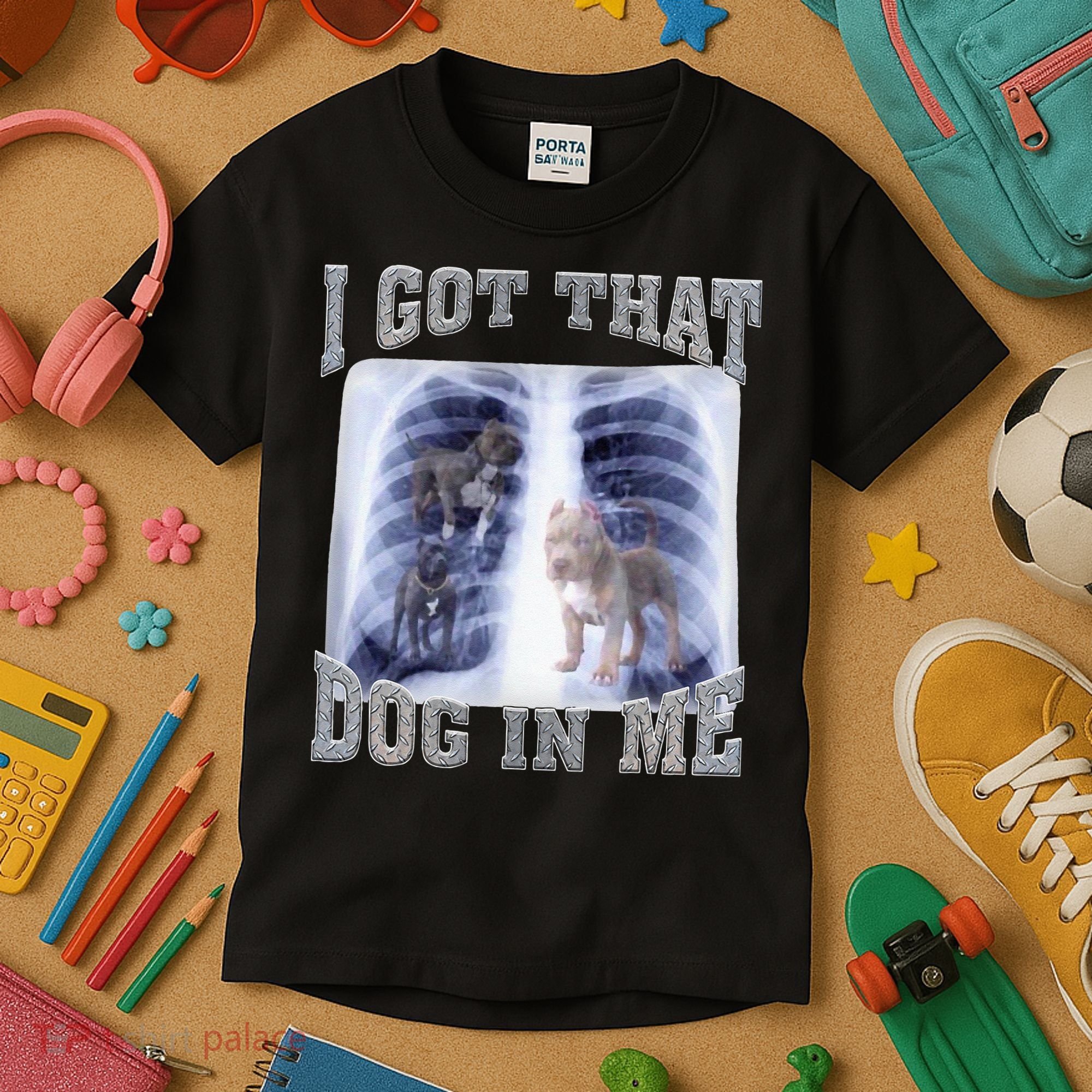 I Got That Dog In Me Xray Meme Kids T-Shirt