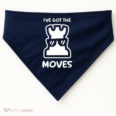 I Got The Moves Chess USA-Made Doggie Bandana