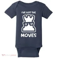 I Got The Moves Chess Baby Bodysuit thumb 0