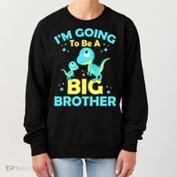 I'm Going To Be A Big Brother Cute Dinosaur Women's Sweatshirt thumb 0