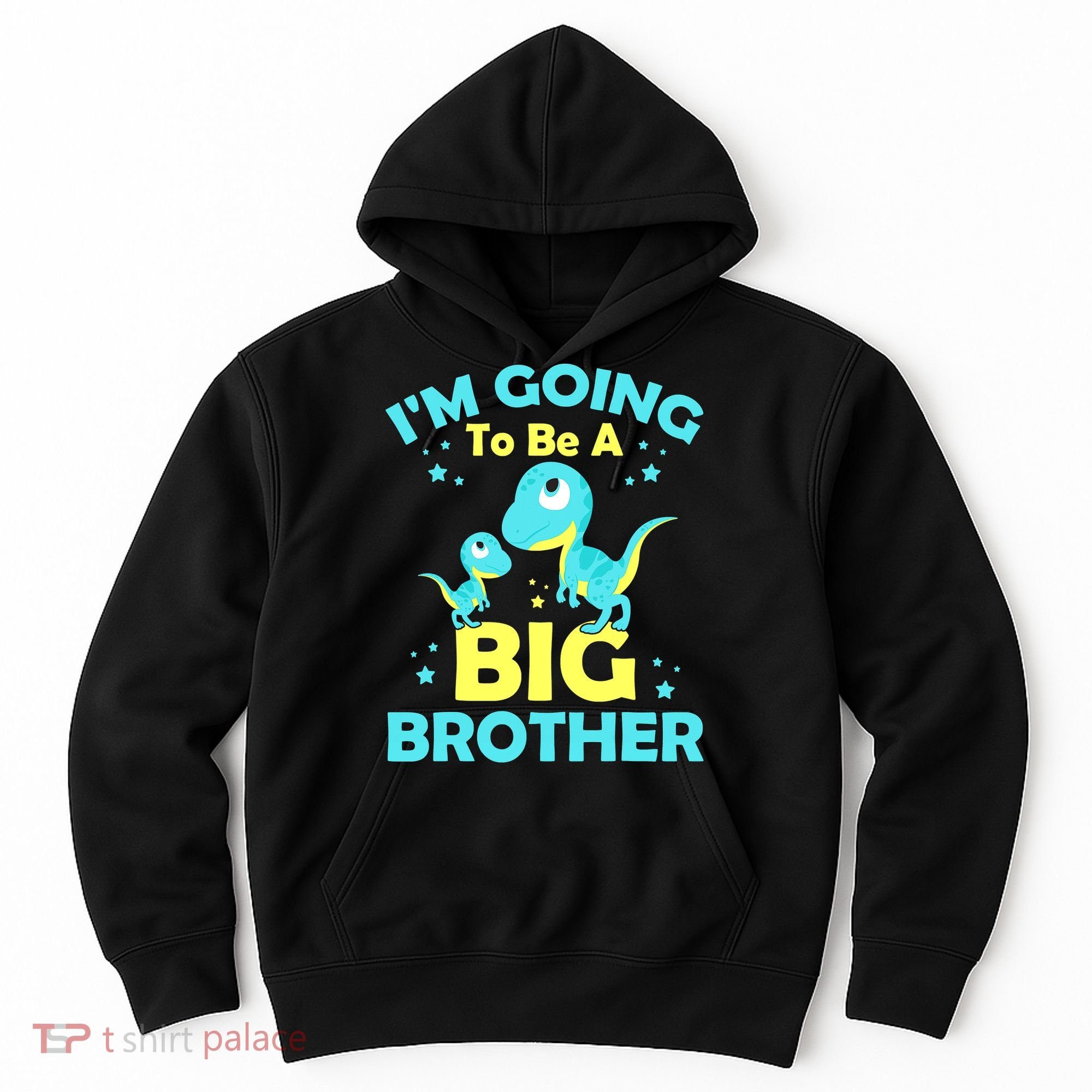 I'm Going To Be A Big Brother Cute Dinosaur Hoodie