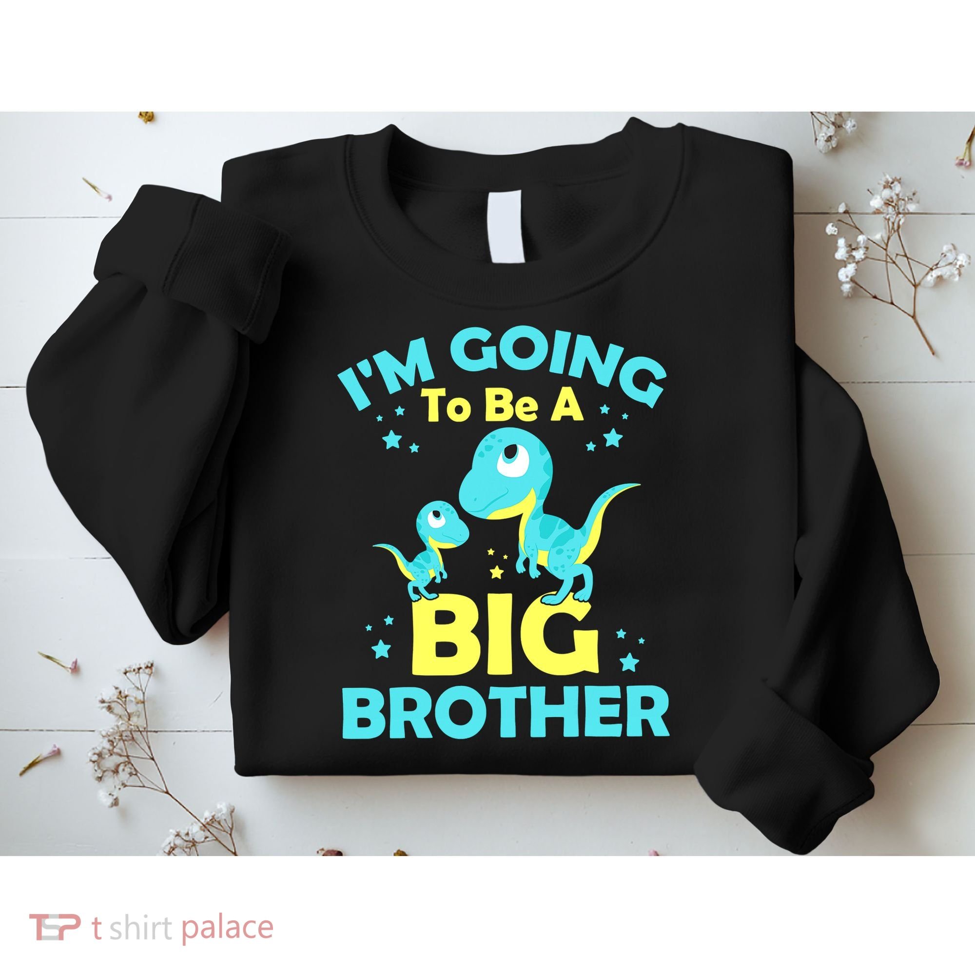 I'm Going To Be A Big Brother Cute Dinosaur Sweatshirt