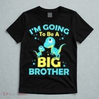 I'm Going To Be A Big Brother Cute Dinosaur T-Shirt thumb 5