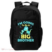 I'm Going To Be A Big Brother Cute Dinosaur Backpack thumb 0