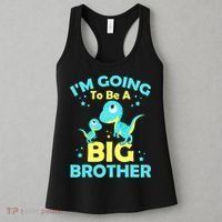 I'm Going To Be A Big Brother Cute Dinosaur Women's Tank Top thumb 3