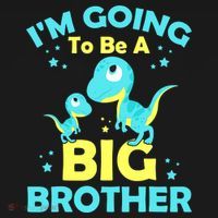I'm Going To Be A Big Brother Cute Dinosaur Women's Tank Top thumb 5