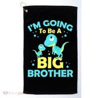 I'm Going To Be A Big Brother Cute Dinosaur Golf Towel thumb 0