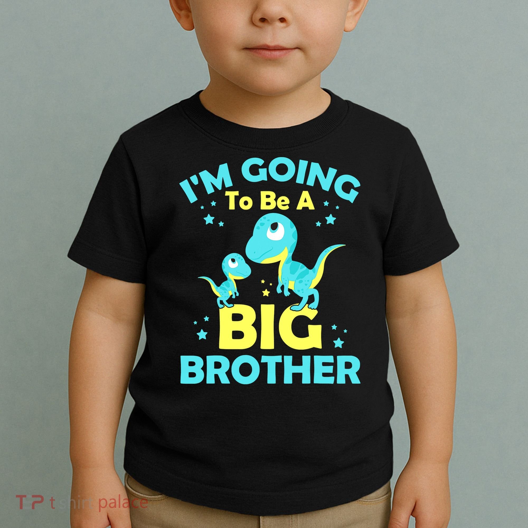 I'm Going To Be A Big Brother Cute Dinosaur Toddler T-Shirt