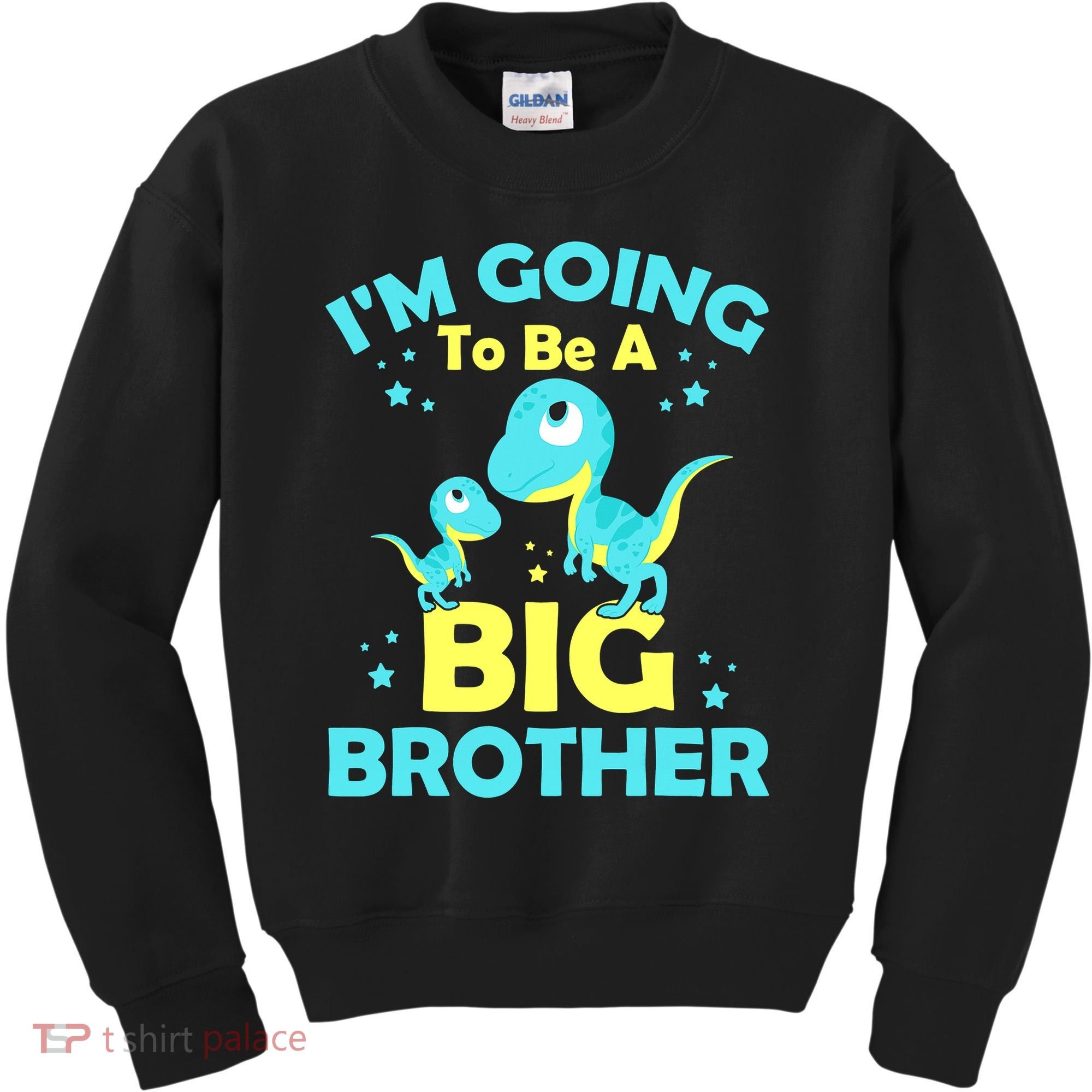I'm Going To Be A Big Brother Cute Dinosaur Kids Sweatshirt