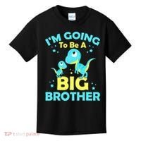 I'm Going To Be A Big Brother Cute Dinosaur Kids T-Shirt thumb 0