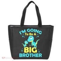 I'm Going To Be A Big Brother Cute Dinosaur Tote Bag thumb 0